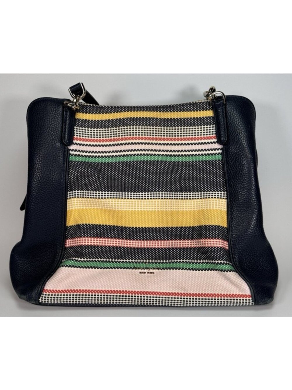 Kate Spade Jackson Boardwalk Stripe Tote Medium Triple Compartment Shoulder Bag
